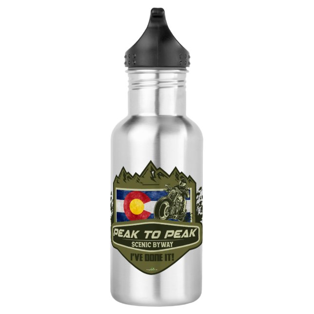 Peak to Peak Scenic Byway Motorcycle 01 532 Ml Water Bottle (Right)