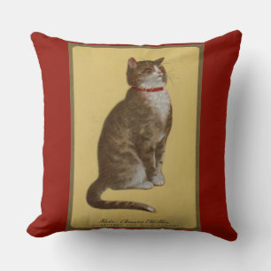 Peake, Chessie’s Old Man tomcat tabby cat Cushion