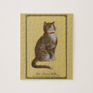 Peake, Chessie’s Old Man tomcat tabby cat Jigsaw Puzzle