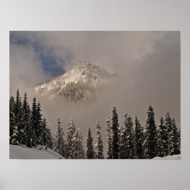 Peaking through the clouds poster (Front)