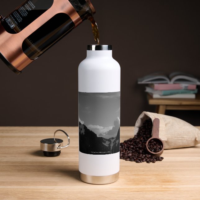 Peaks and Clouds Water Bottle (Coffee)