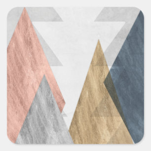Peaks II Square Sticker