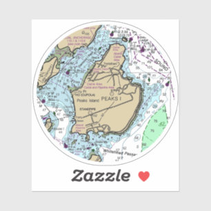 Peaks Island ME Nautical Chart