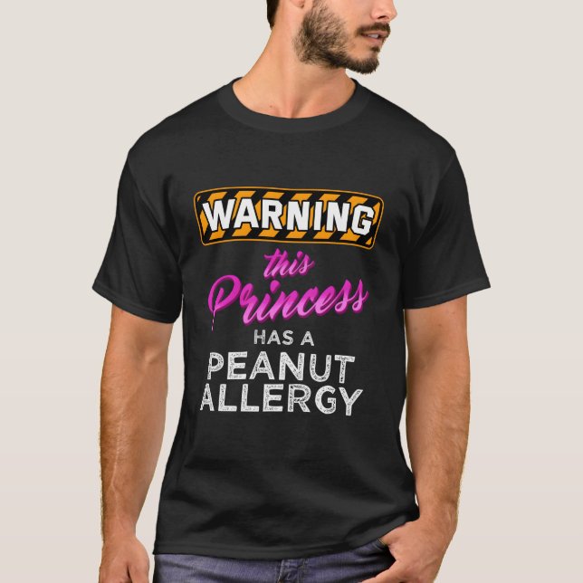 Peanut Allergies Food Allergy Awareness Allergic N T-Shirt (Front)