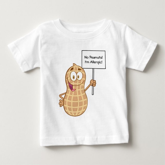 Peanut Allergy 2 (customisable) Baby T-Shirt (Front)