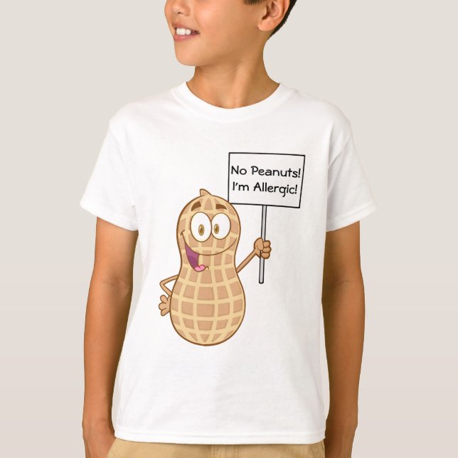 Peanut Allergy 2 (customisable) T-Shirt (Front)