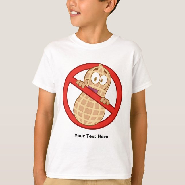 Peanut Allergy 2 (customisable) T-Shirt (Front)