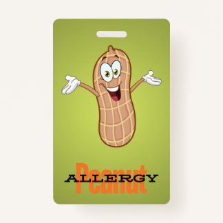Peanut Allergy Badge ID Badge