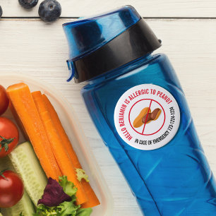 Peanut Allergy  Classic Round Sticker