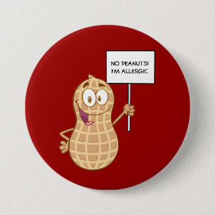 Peanut Allergy (customisable) 7.5 Cm Round Badge