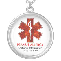 Peanut Allergy Medical   Necklace