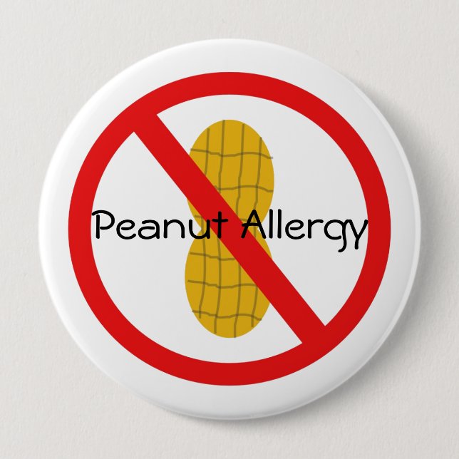 Peanut Allergy Pin (Front)