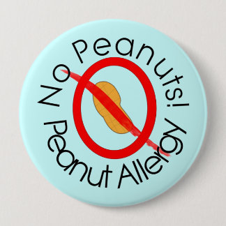 Peanut Allergy Pin Blue