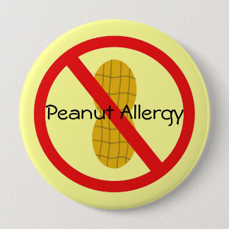 Peanut Allergy Pin in yellow