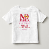 Peanut Allergy Shirt, Do not feed me
