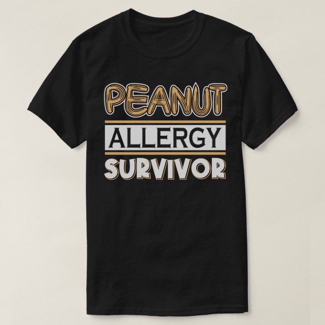 Peanut Allergy Survivor T-Shirt (Design Front)