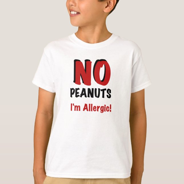Peanut Allergy T-Shirt (Front)