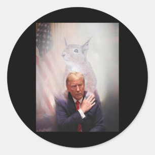 Peanut And Fred Make Pets Safe Again Trump 2024 1 Classic Round Sticker