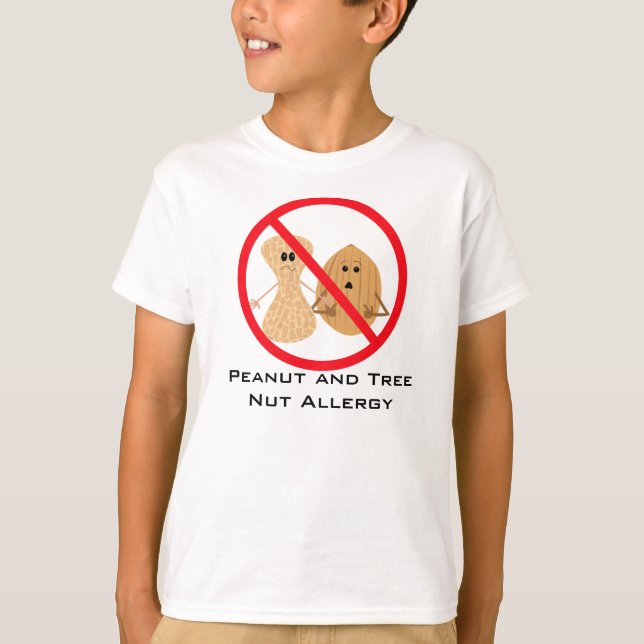 Peanut And Tree Nut Free Allergy Shirt (Front)