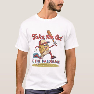 Peanut at Bat: Baseball Fun T-Shirt