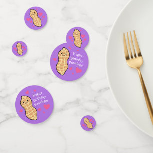 Peanut Birthday Party Cute Kids Cartoon Nut Confetti