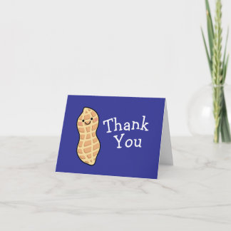 Peanut Birthday Party Kids Cute Nut Cartoon Card