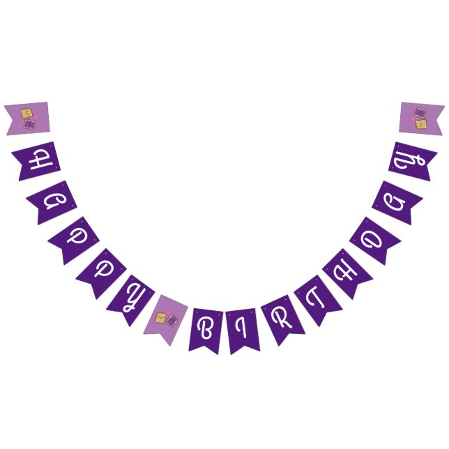 Peanut Butter and Jelly Birthday Party PBJ Bunting (All)