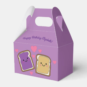 Peanut Butter and Jelly Birthday Party PBJ Favour Box