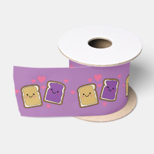 Peanut Butter and Jelly Birthday Party PBJ Satin Ribbon