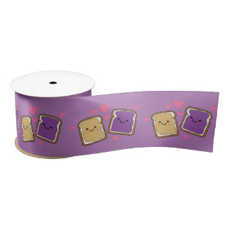 Peanut Butter and Jelly Birthday Party PBJ Satin Ribbon
