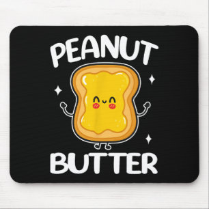 Peanut Butter And Jelly Couple Matching Halloween Mouse Pad