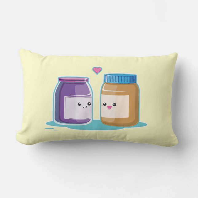Peanut Butter and Jelly Lumbar Cushion (Front)