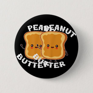 Peanut Butter And Jelly Matching Couple Funny Cool 6 Cm Round Badge