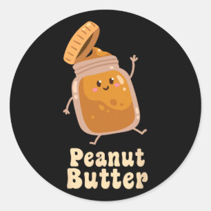 Peanut Butter And Jelly Matching Couple Halloween Classic Round Sticker