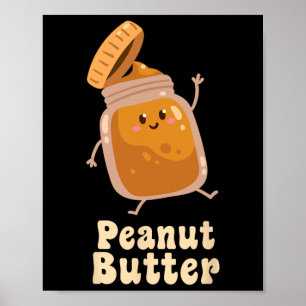 Peanut Butter and Jelly Matching Couple Halloween  Poster
