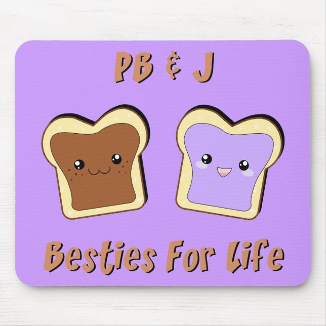 Peanut Butter and Jelly Mouse Pad (Front)