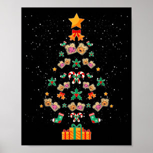 Peanut Butter And Jelly Pb & J Christmas Tree Poster