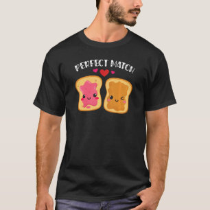 Peanut Butter And Jelly Perfect Match Best Friend  T-Shirt