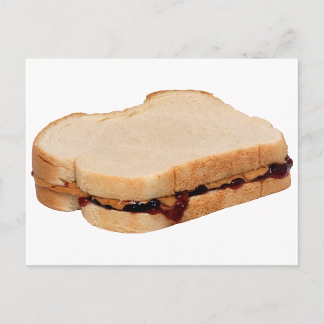 Peanut Butter and Jelly Sandwich Postcard (Front)