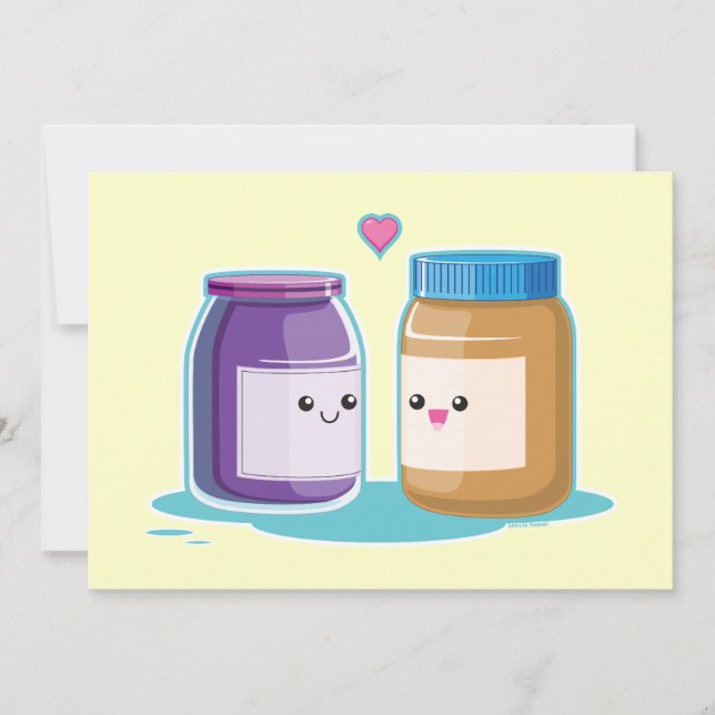 Peanut Butter and Jelly Save The Date (Front)