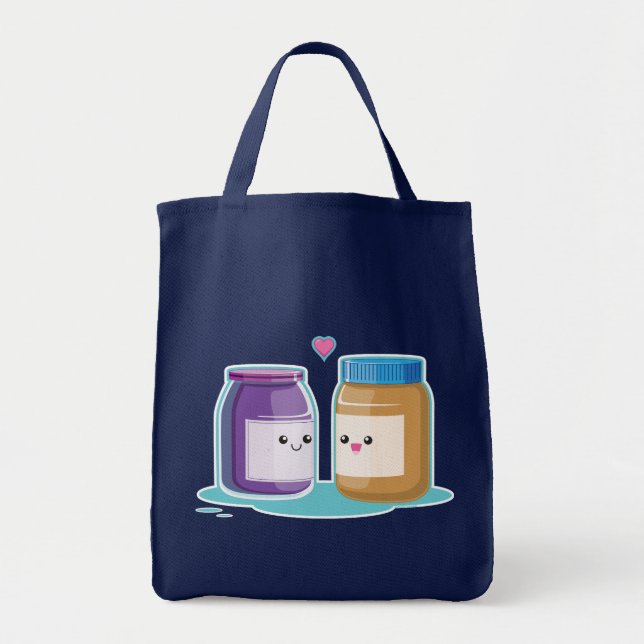 Peanut Butter and Jelly Tote Bag (Front)