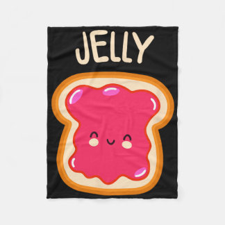 Peanut Butter And Jelly Twin Best Friend Matching Fleece Blanket