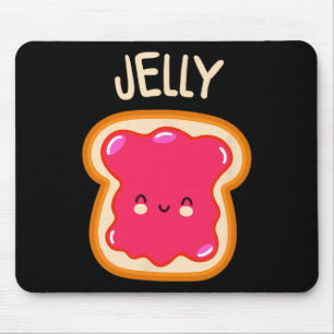 Peanut Butter And Jelly Twin Best Friend Matching Mouse Pad