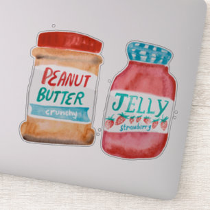 Peanut Butter and Jelly Watercolor