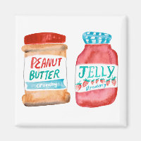 Peanut Butter and Jelly Watercolor