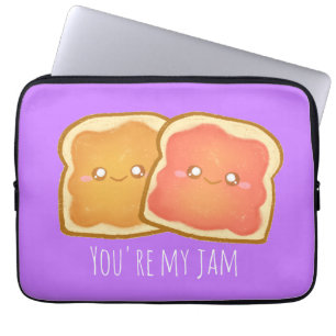 Peanut Butter And Strawberry Jelly Toast Laptop Sleeve