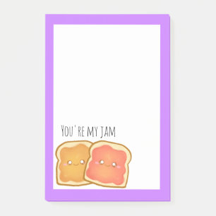 Peanut Butter And Strawberry Jelly Toast Post-it Notes