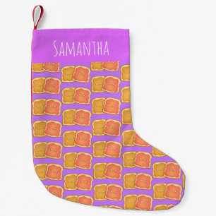 Peanut Butter And Strawberry Jelly Toast Small Christmas Stocking