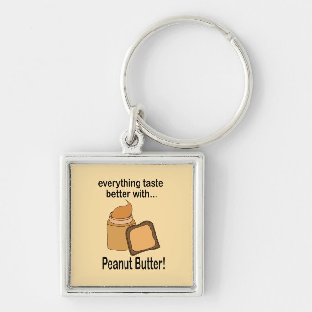 Peanut Butter Bread Food Cute  Key Ring (Front)