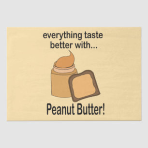 Peanut Butter Bread Snack Food Gift Tissue Paper